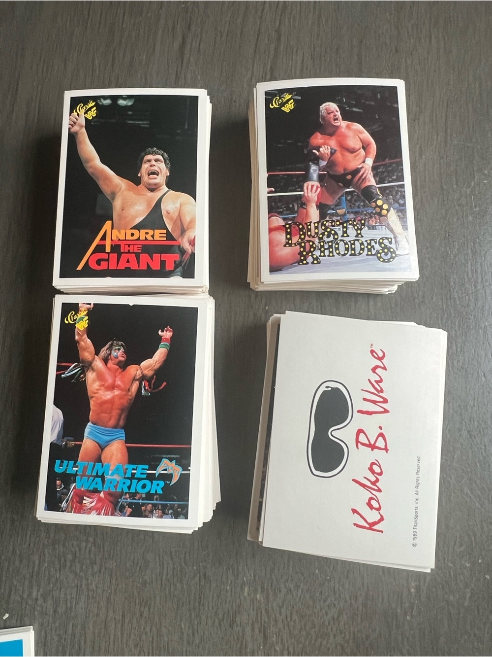 1989-90 Classic WWF Cards Lot 400 Vintage Wrestling Lot W/Duplicates Andre Hogan